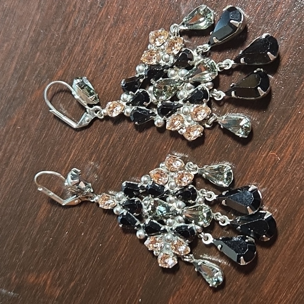 Sorrelli Crystal Chandelier Lever Back Earrings